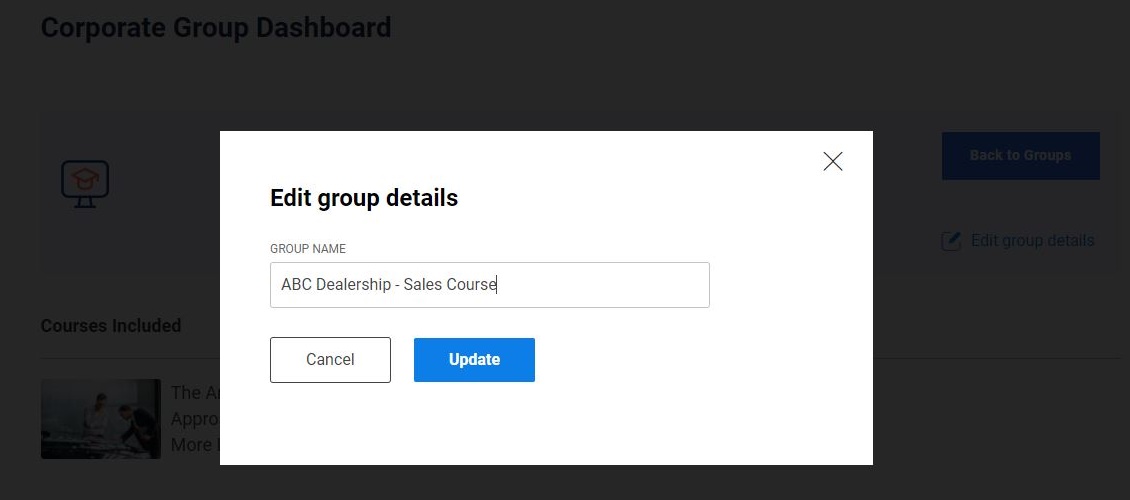 Changing The Group Name In The Dashboard 2